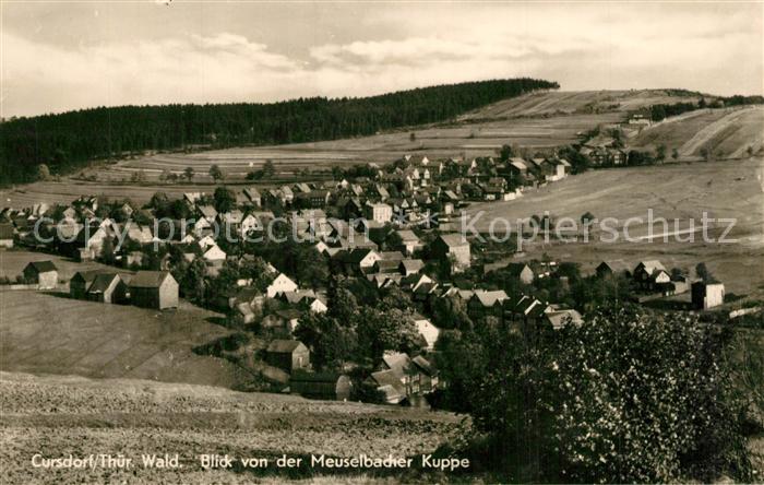 Cursdorf Blick von der Meuselbacher Kuppe