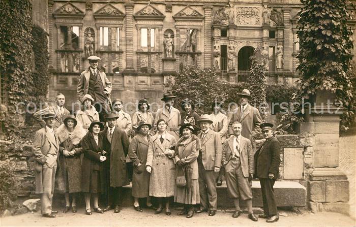 Heidelberg Neckar Gruppenaufnahme am Heidelberger Schloss