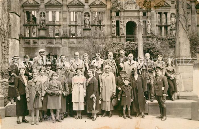 Heidelberg Neckar Gruppenaufnahme am Schloss