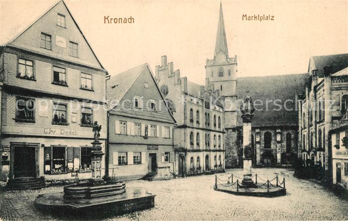 Kronach Oberfranken Marktplatz