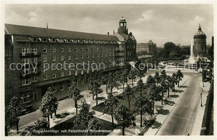 MANNHEIM BW Augustaanlage mit Palasthotel Mannheimer Hof