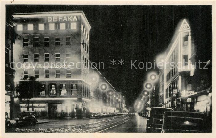 MANNHEIM BW Neue Planken bei Nacht