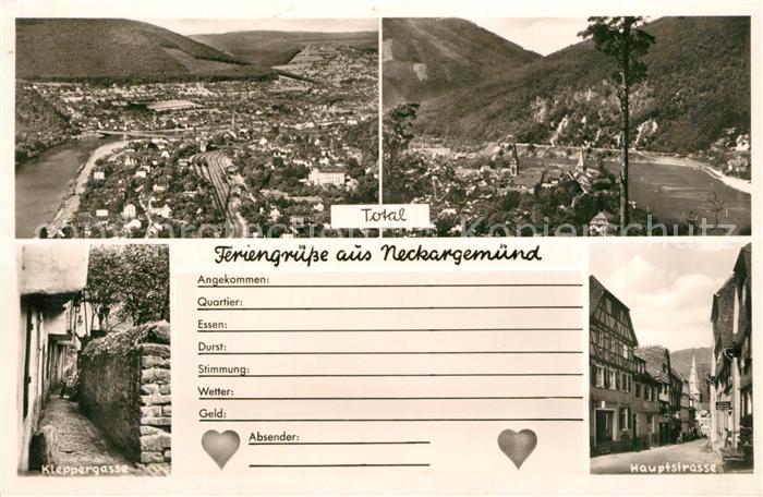 Neckargemuend Panorama Kleppergasse Hauptstrasse