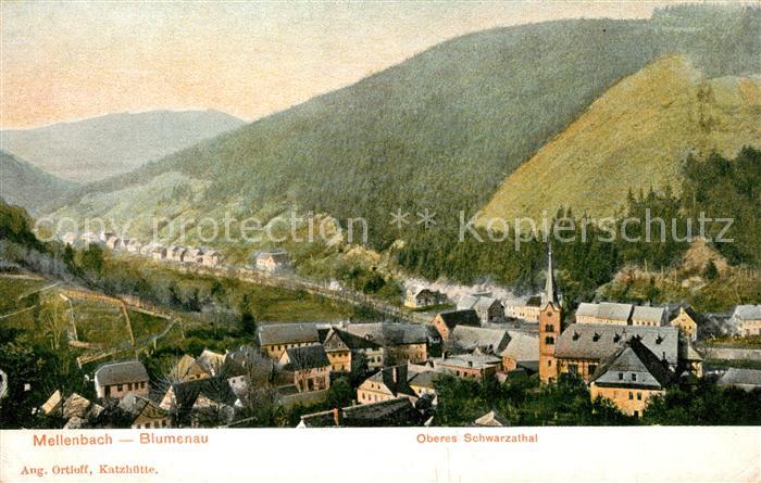 Mellenbach-Glasbach mit Blumenau im oberen Schwarzathal