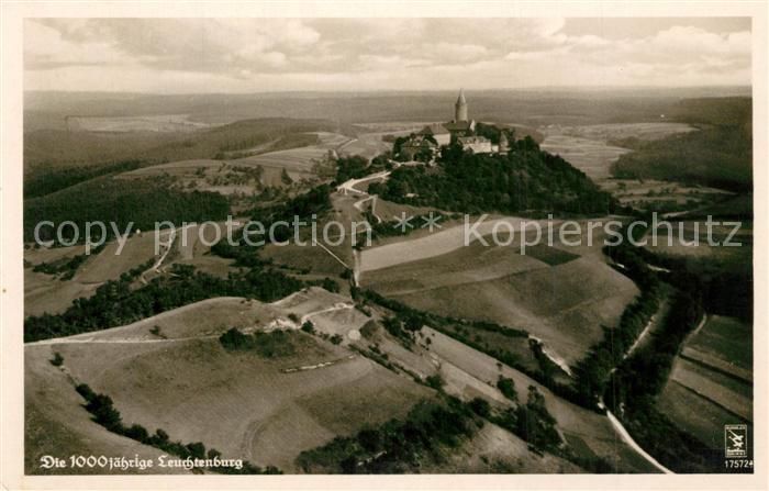 Kahla Thueringen Die Leuchtenburg Fliegeraufnahme