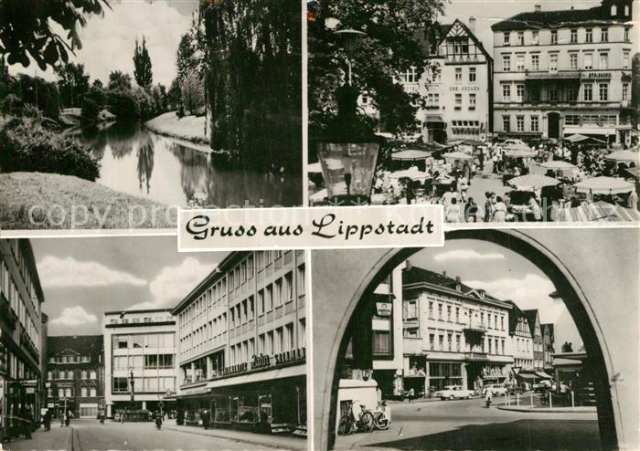 Lippstadt Flusspartie Markt Teilansichten