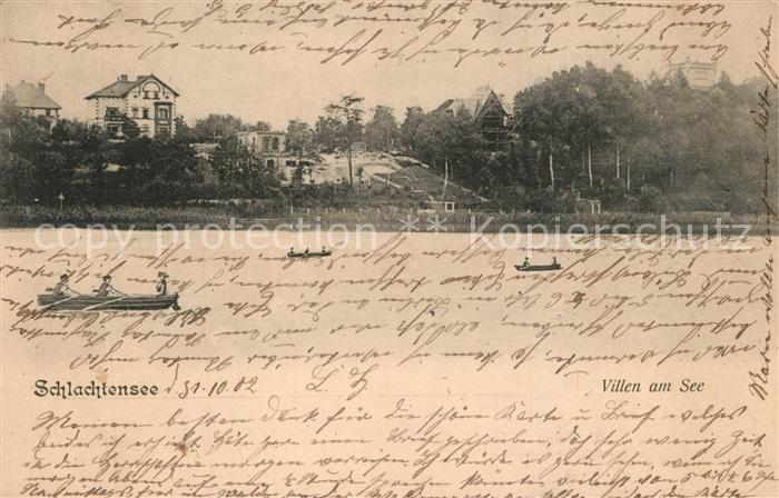 Zehlendorf Berlin Blick ueber den Schlachtensee