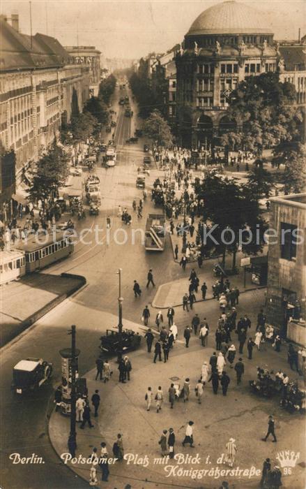 BERLIN  CITY Potsdamer Platz Koeniggraetzerstrasse