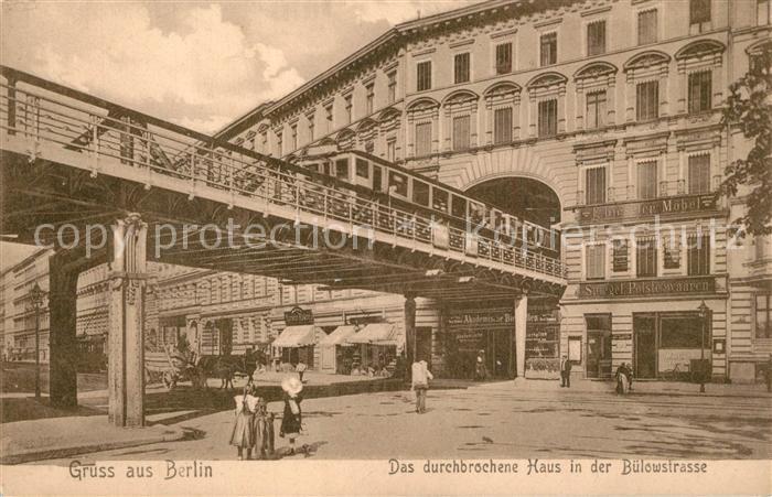 BERLIN  CITY Das durchbrochene Haus Buelowstrasse
