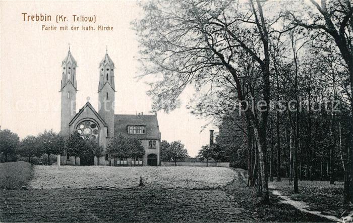 Trebbin Partie mit Katholischer Kirche