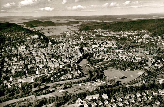 Marburg Lahn Universitaetsstadt Fliegeraufnahme