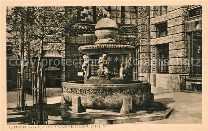 STUTTGART  CITY Sparkassenbrunnen