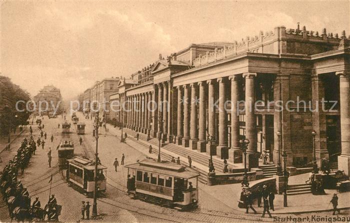 STUTTGART  CITY Koenigsbau Strassenbahn