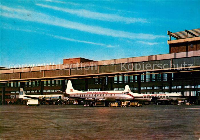 Tempelhof Berlin Zentralflughafen Passagierflugzeuge