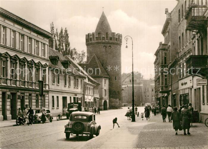 Brandenburg Havel Steinstrasse mit Steintor