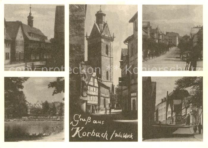 Korbach Ortsmotive Kilianskirche Karte Nr. 6
