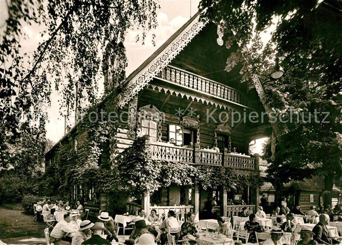 Nikolskoe Berlin Gaststaette Blockhaus Gartenterrasse
