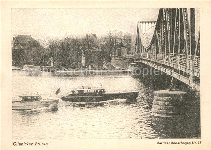 BERLIN  CITY Glienicker Bruecke Spandauer Volksblatt No 55306 Kaufhaus Denninger