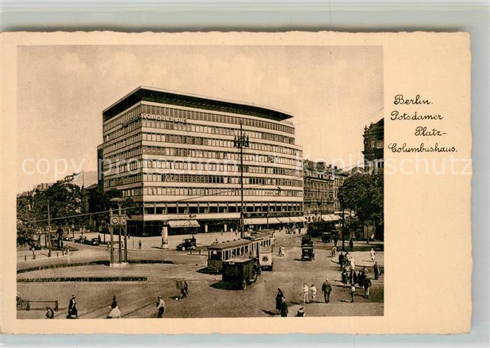 BERLIN  CITY Potsdamer Platz Columbushaus Bromsilber Imitation