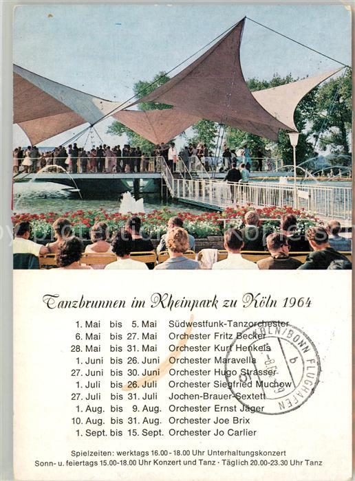 Koeln Rhein Tanzbrunnen im Rheinpark