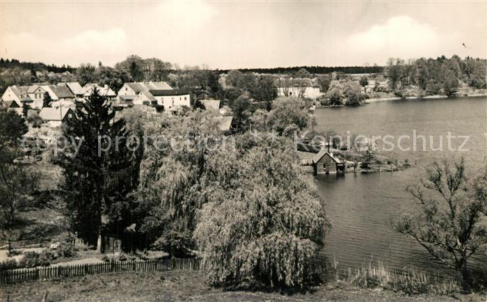 Flecken Zechlin Panorama Schwarzer See Handabzug