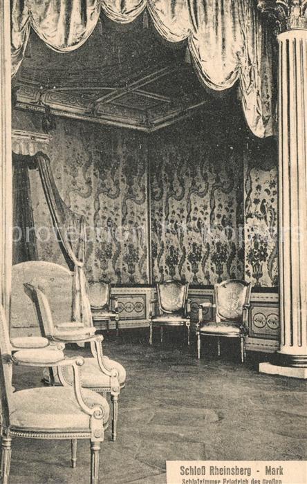 Rheinsberg Schloss Schlafzimmer Friedrich des Grossen