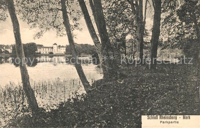 Rheinsberg Schloss Park Partie am Grienericksee