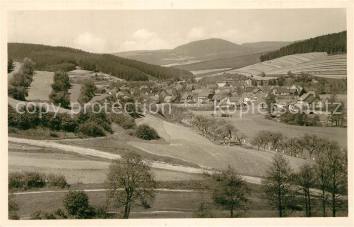 Schwarza Thueringer Wald Landschaftspanorama