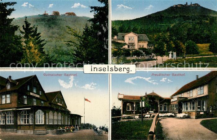 Friedrichroda Inselsberg Gothaischer Gasthof Preussischer Gasthof
