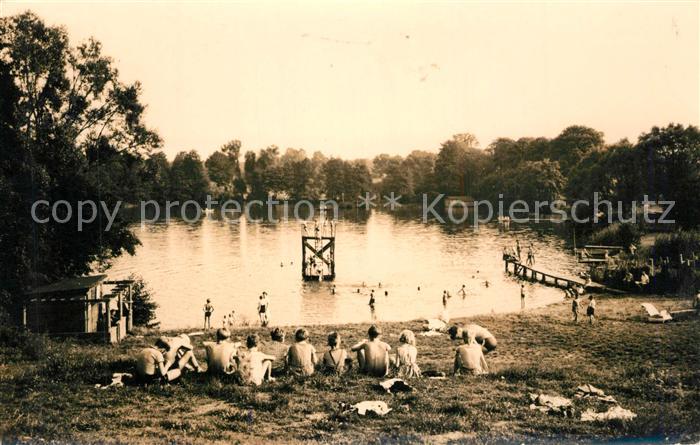 Kleinzerlang Freibad Badestrand am Kleinen Paelitzsee