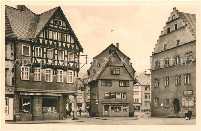 Schmalkalden Thueringen Altmarkt Fachwerkhaus