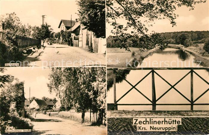 Zechlinerhuette Dorfstrasse Neustrelitzer Strasse Huettenkanal