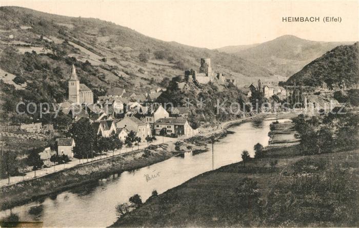 Heimbach Eifel Panorama im Tal der Rur