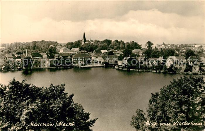 Malchow Panorama Blick vom Klosterturm Mecklenburgische Seenplatte