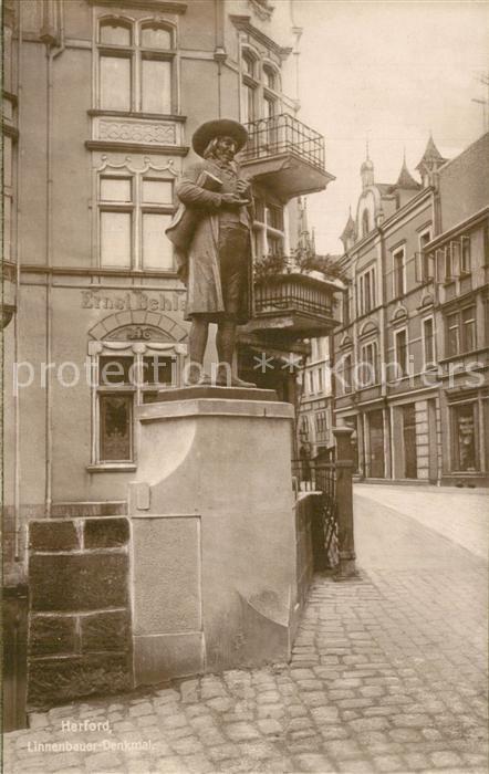 Herford Linnenbauer Denkmal Statue