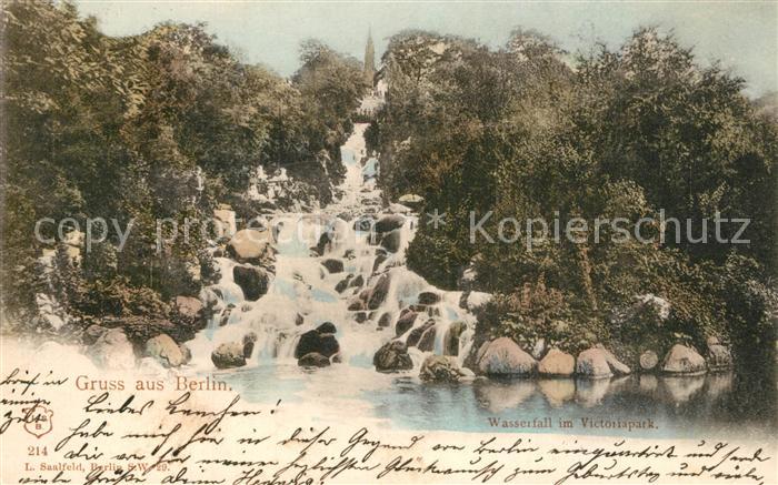 BERLIN  CITY Wasserfall im Victoriapark