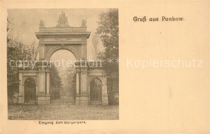 Berlin-Pankow Eingang zum B?rgerpark