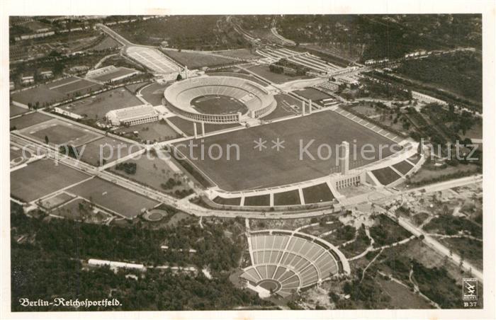 BERLIN  CITY Fliegeraufnahme Reichssportfeld mit Dietrich-Eckart-Freilichtb?hne