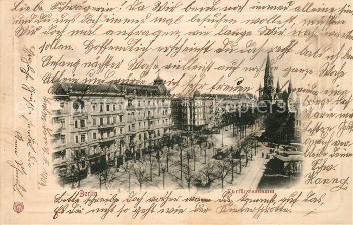 BERLIN  CITY Kurf?rstendamm Strassenbahn