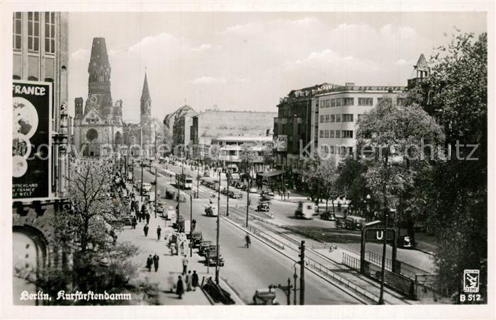 BERLIN  CITY Kurf?rstendamm Kaiser-Wilhelm-Ged?chtniskirche