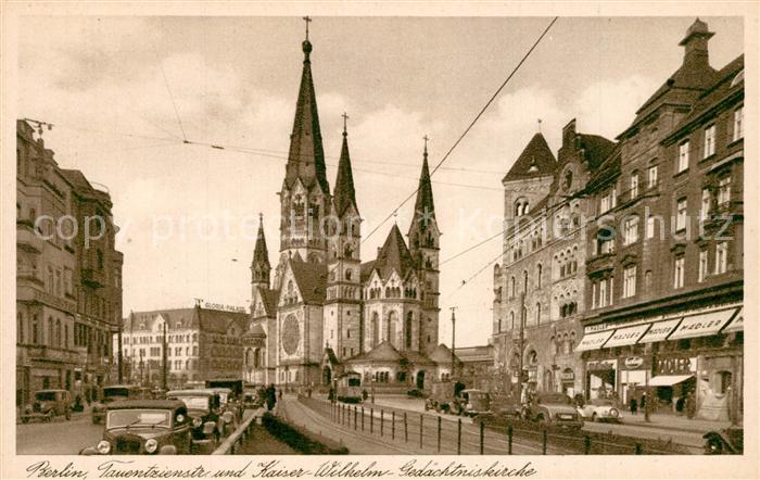 BERLIN  CITY Tauentzienstrasse und Kaiser Wilhelm Ged?chtniskirche