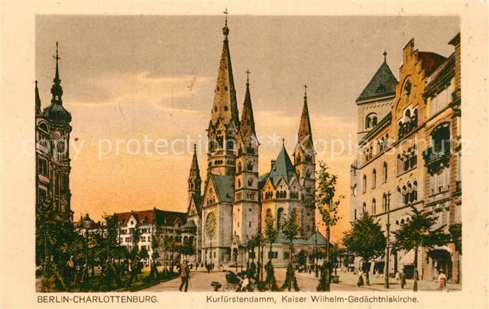 Charlottenburg Kurf?rstendamm Kaiser-Wilhelm-Ged?chtniskirche