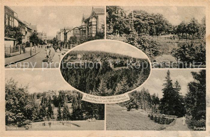 Oberhof Thueringen Zellaer-Strasse Kurpark Promenade