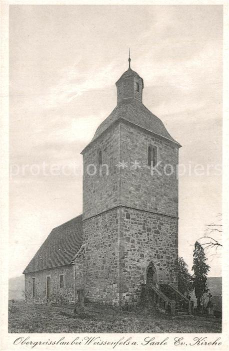 Obergreisslau bei Weissenfels Kirche