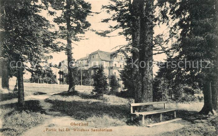 Oberhof Thueringen Dr. Weidbas Sanatorium