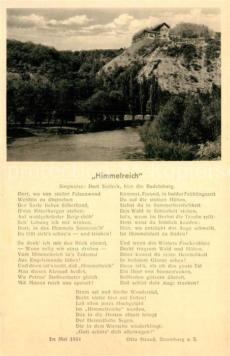Bad Koesen Sachsen-Anhalt Bergrestaurant Himmelreich Gedicht Walter Reichenbach