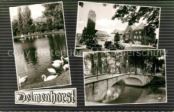 Delmenhorst Niedersachsen Br?cke Schw?ne