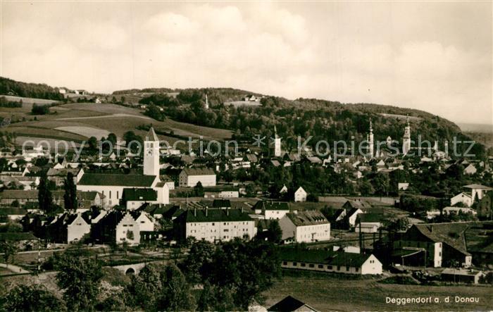 Deggendorf Donau Fliegeraufnahme Tor zum Bayerischen Wald