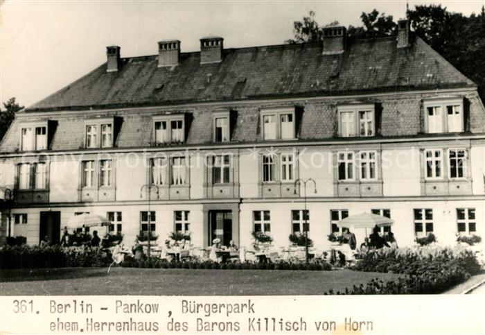 BERLIN  CITY Pankow B?rgerpark ehemaliges Herrenhaus des Barons Killisch von Hor