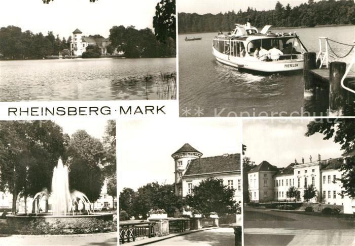 Rheinsberg Brunnen Auflugsboot